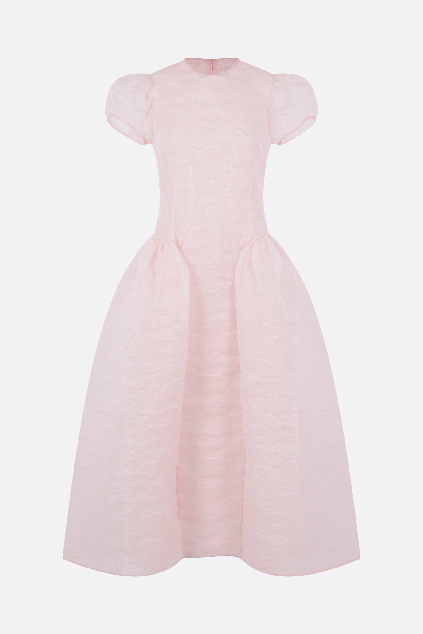 CBcleopatra midi dress in quilted Plumeria