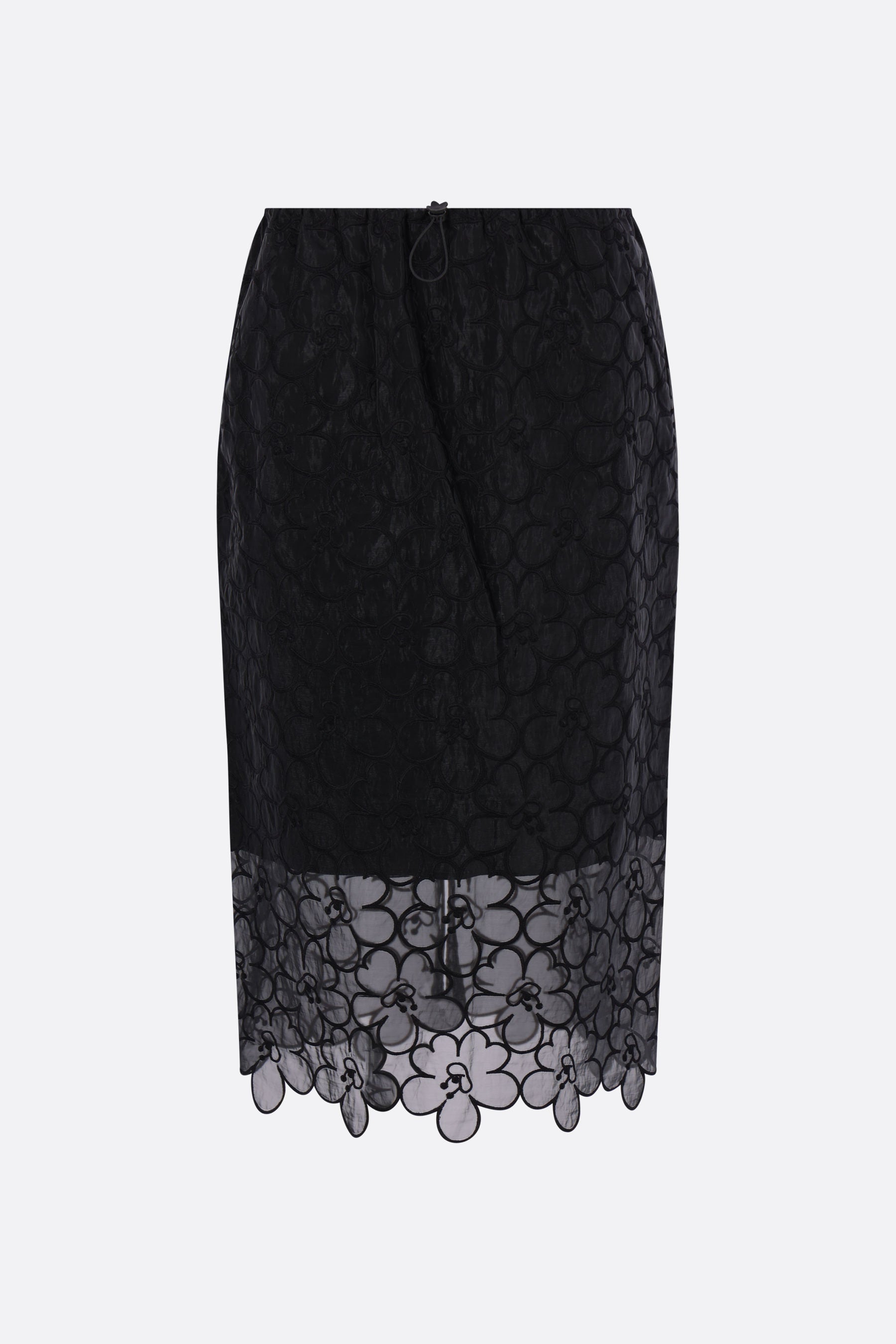 CBbria pencil skirt in embroidered organza