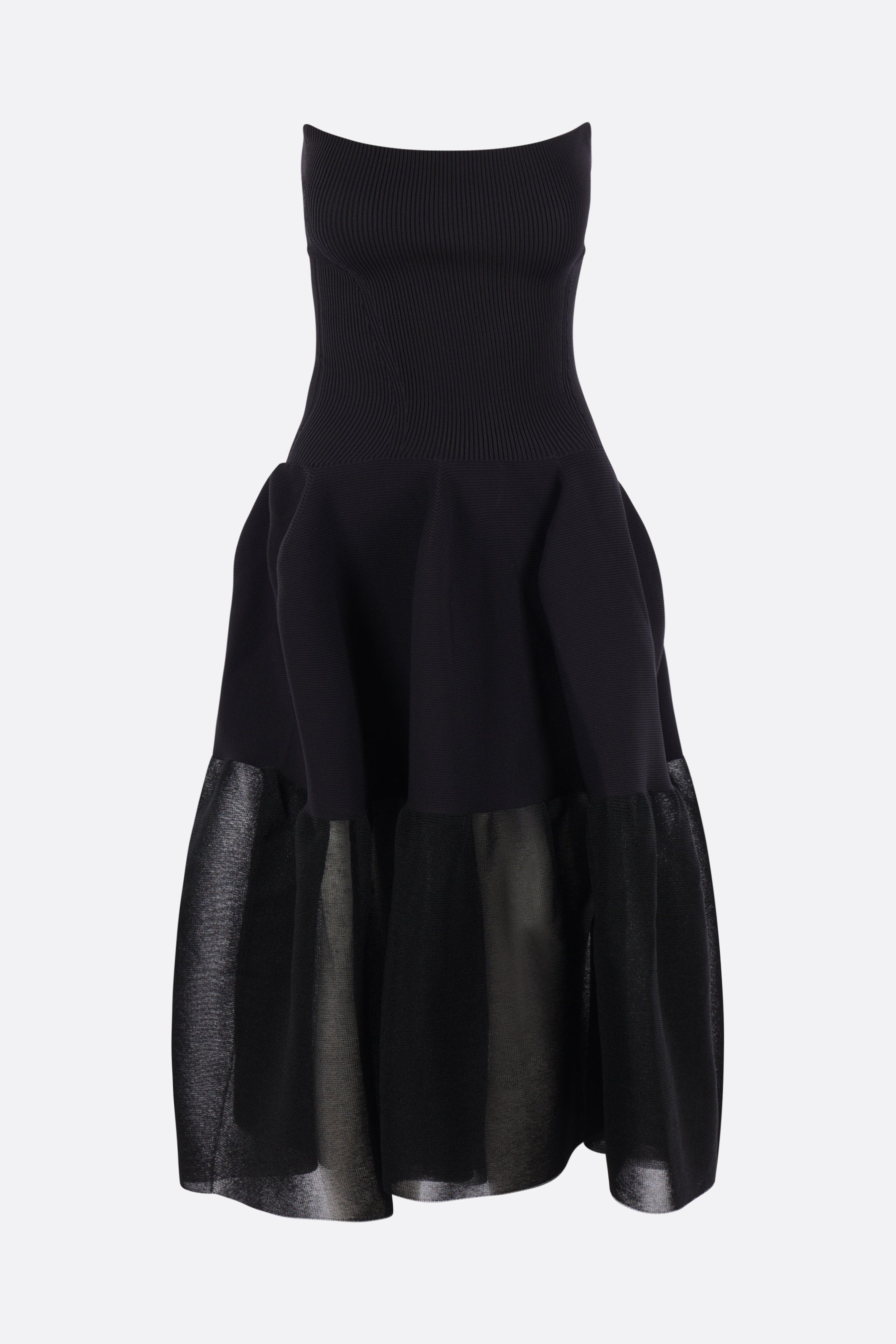 abito bustier Pottery Lucent in maglia a coste