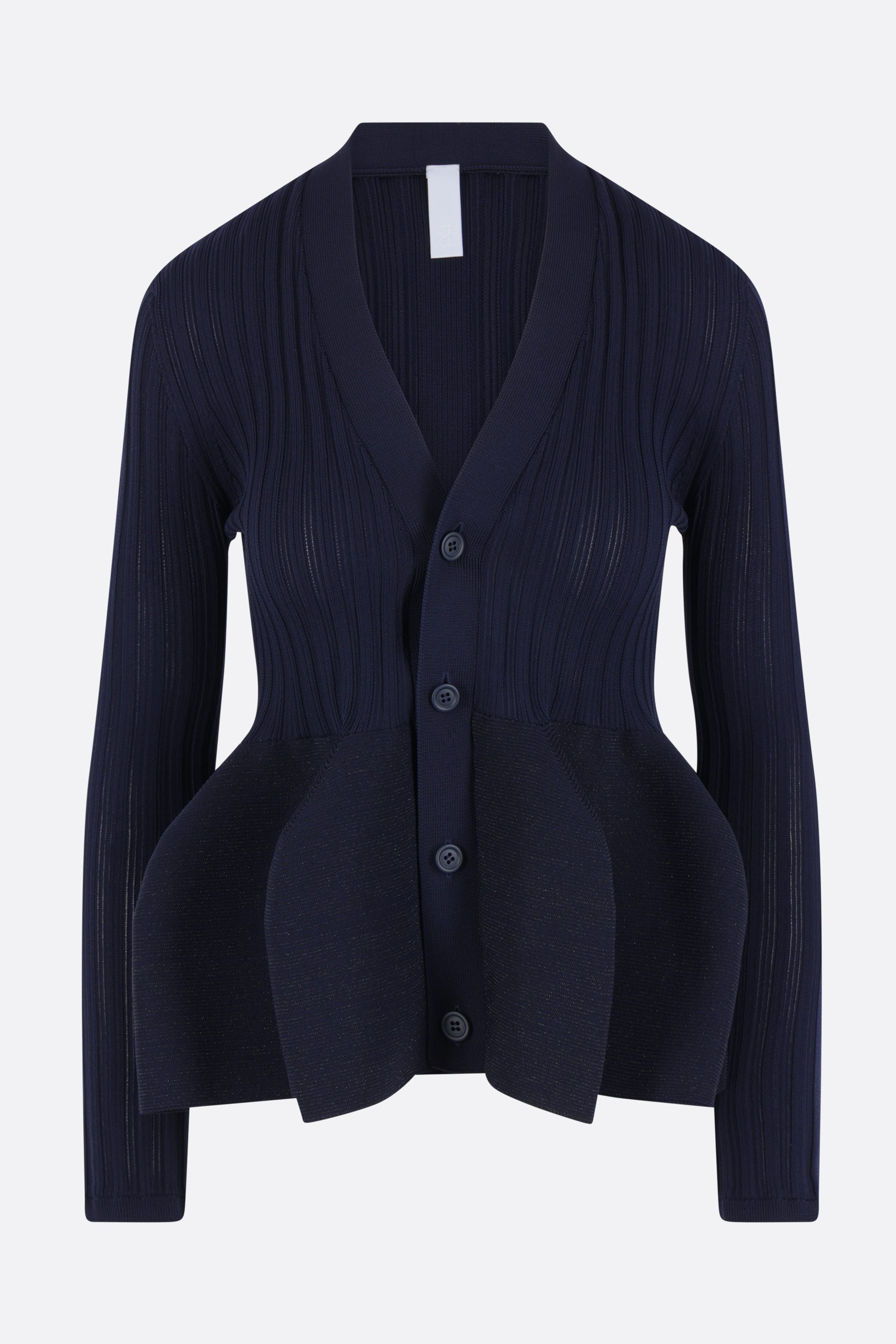 Pottery Glitter cardigan in rib knit