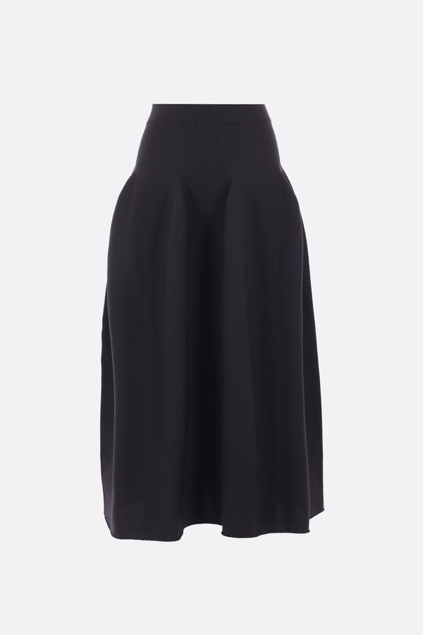 Pottery circle skirt in knit