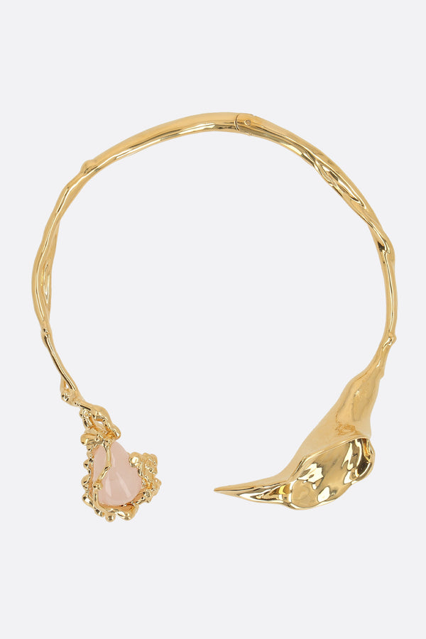 Chloé Flower Soul necklace in brass