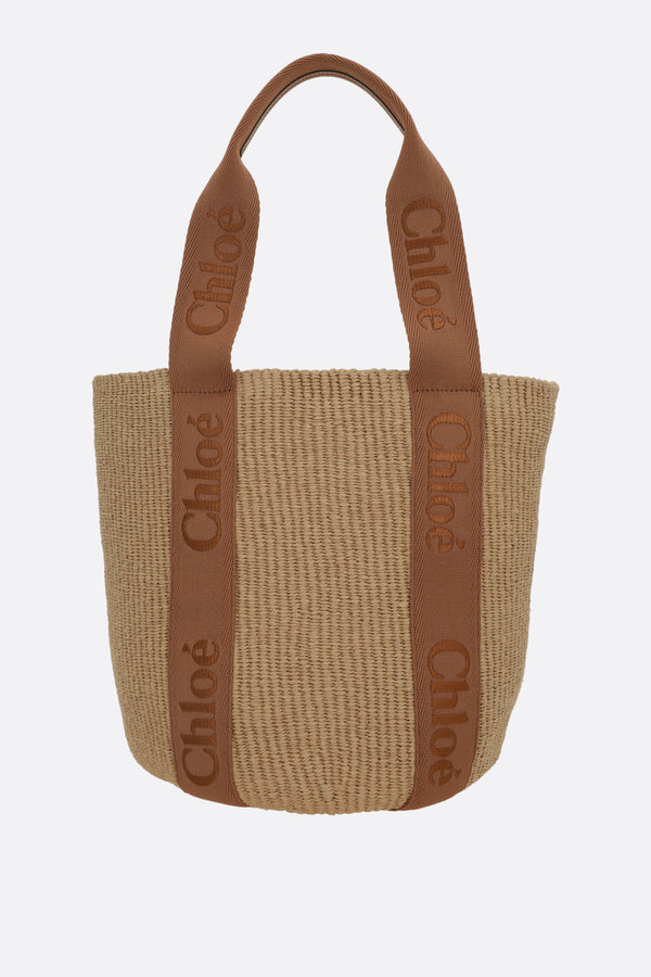 Woody large handbag in fair-trade paper