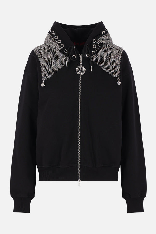 Tiitan Chainmail full-zip hoodie in jersey