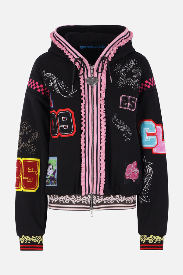 Wolfpack full-zip hoodie in jersey