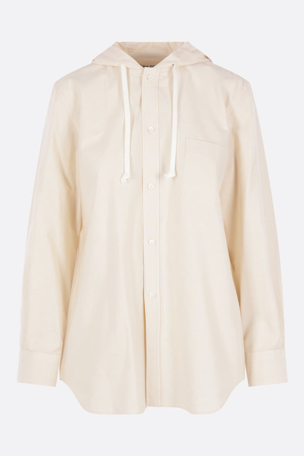 camicia con cappuccio in cotone