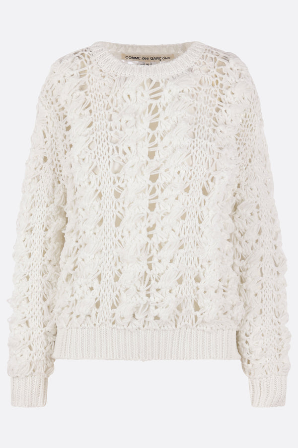open-knit sweater