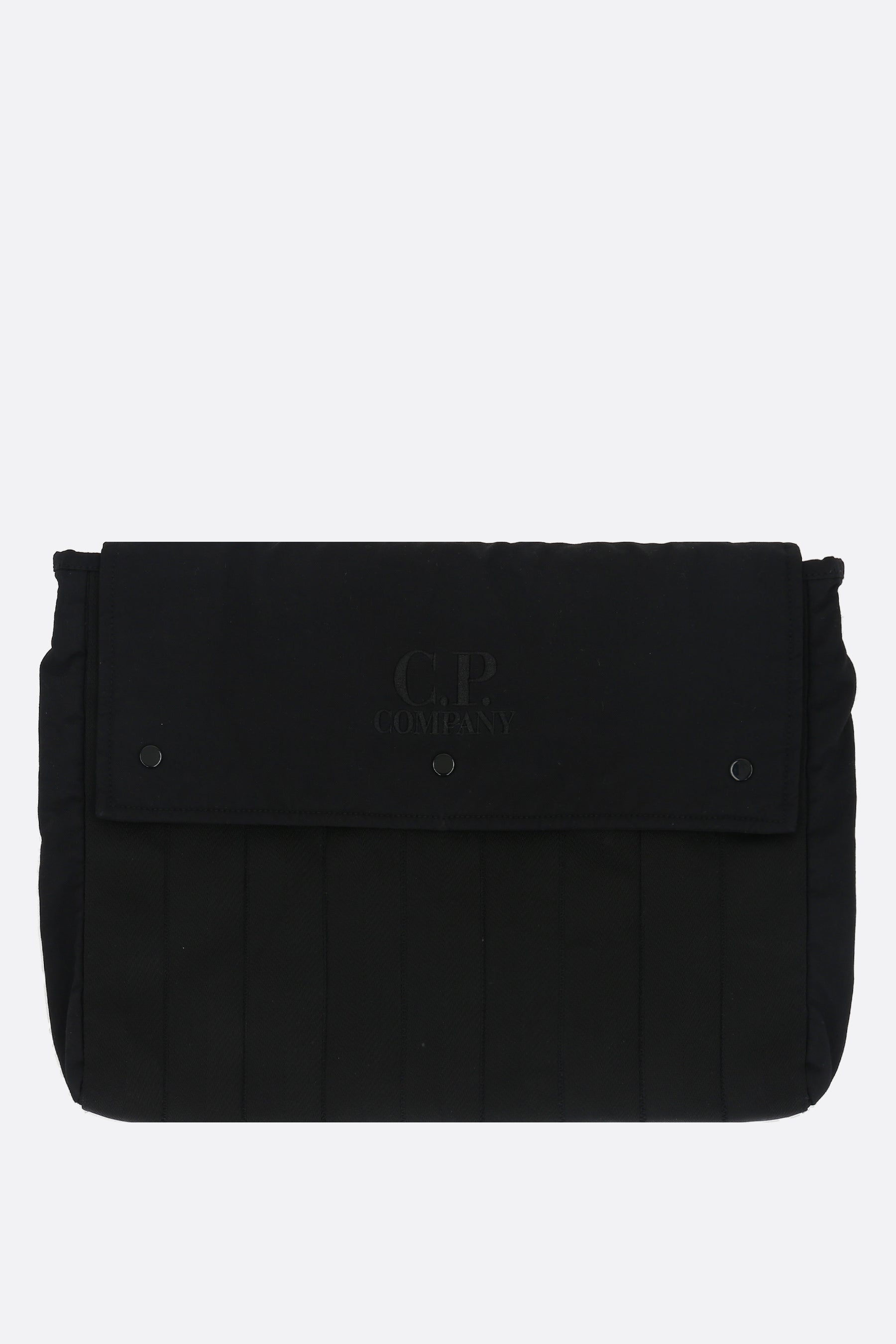 Herringbone crossbody bag in twill