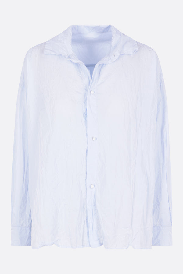 camicia in cotone crinkled