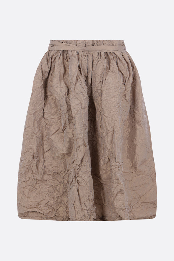 crinkled taffetà circle skirt