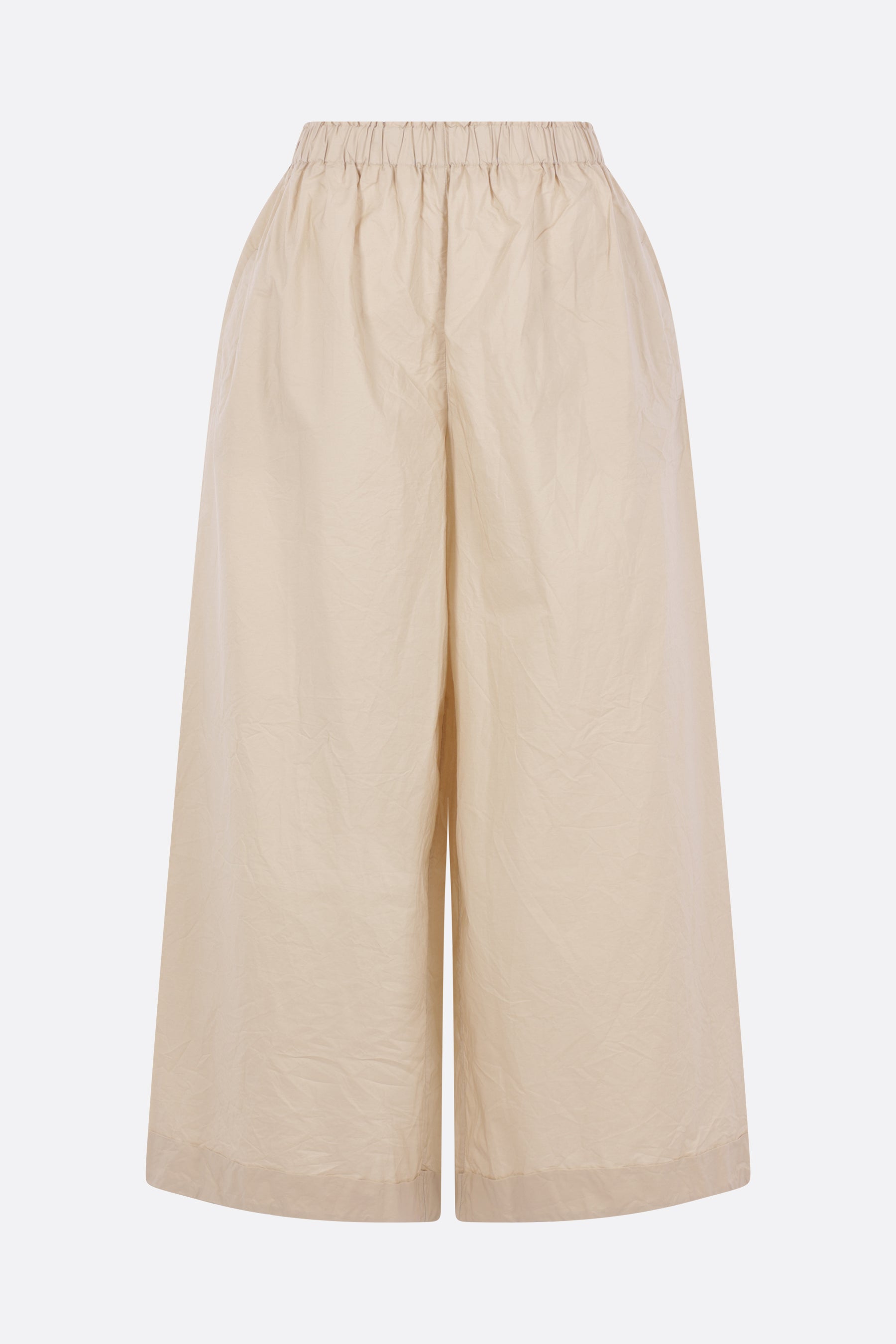 pantalone cropped in popeline