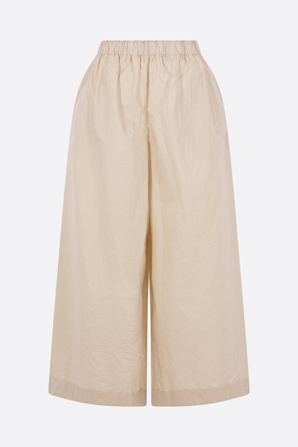 poplin cropped trousers