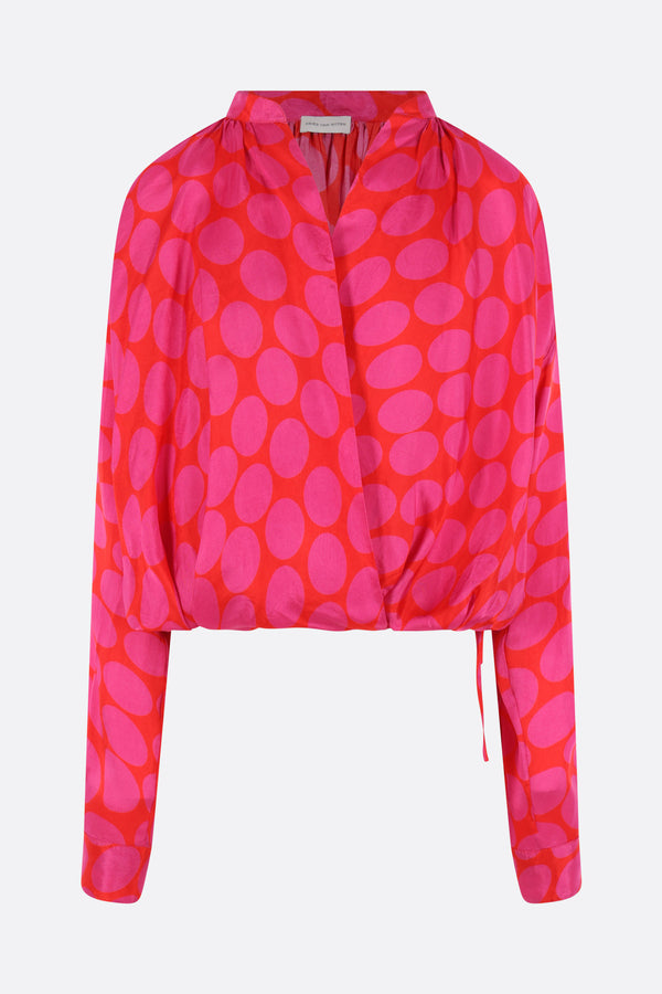 Cenver blouse in polka dot twill
