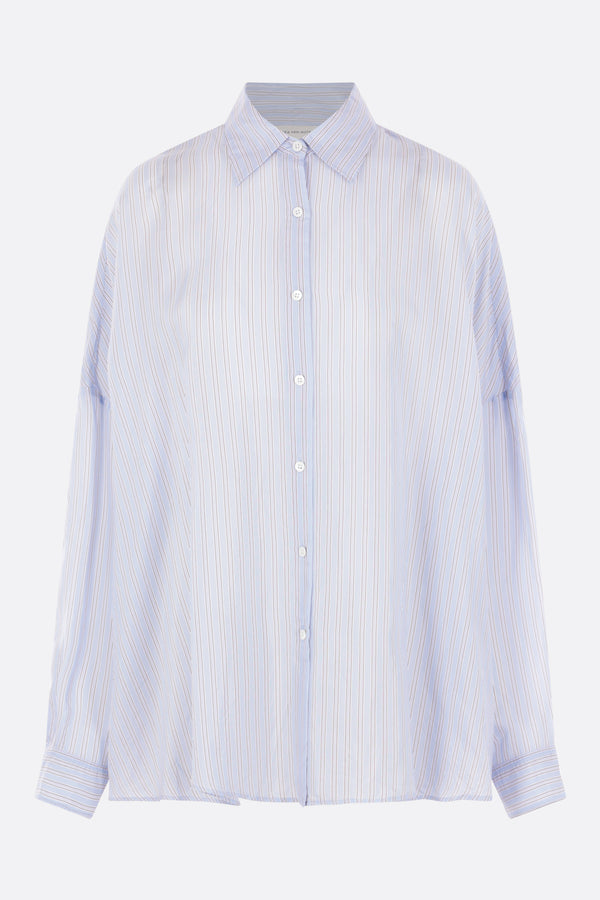 Casia oversized shirt in striped twill