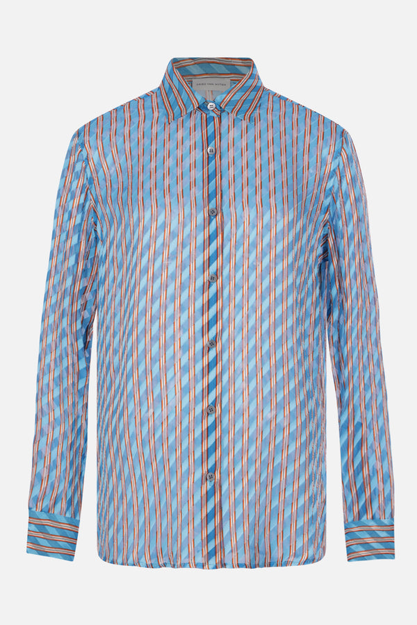 Clavelly shirt in silk blend devoré