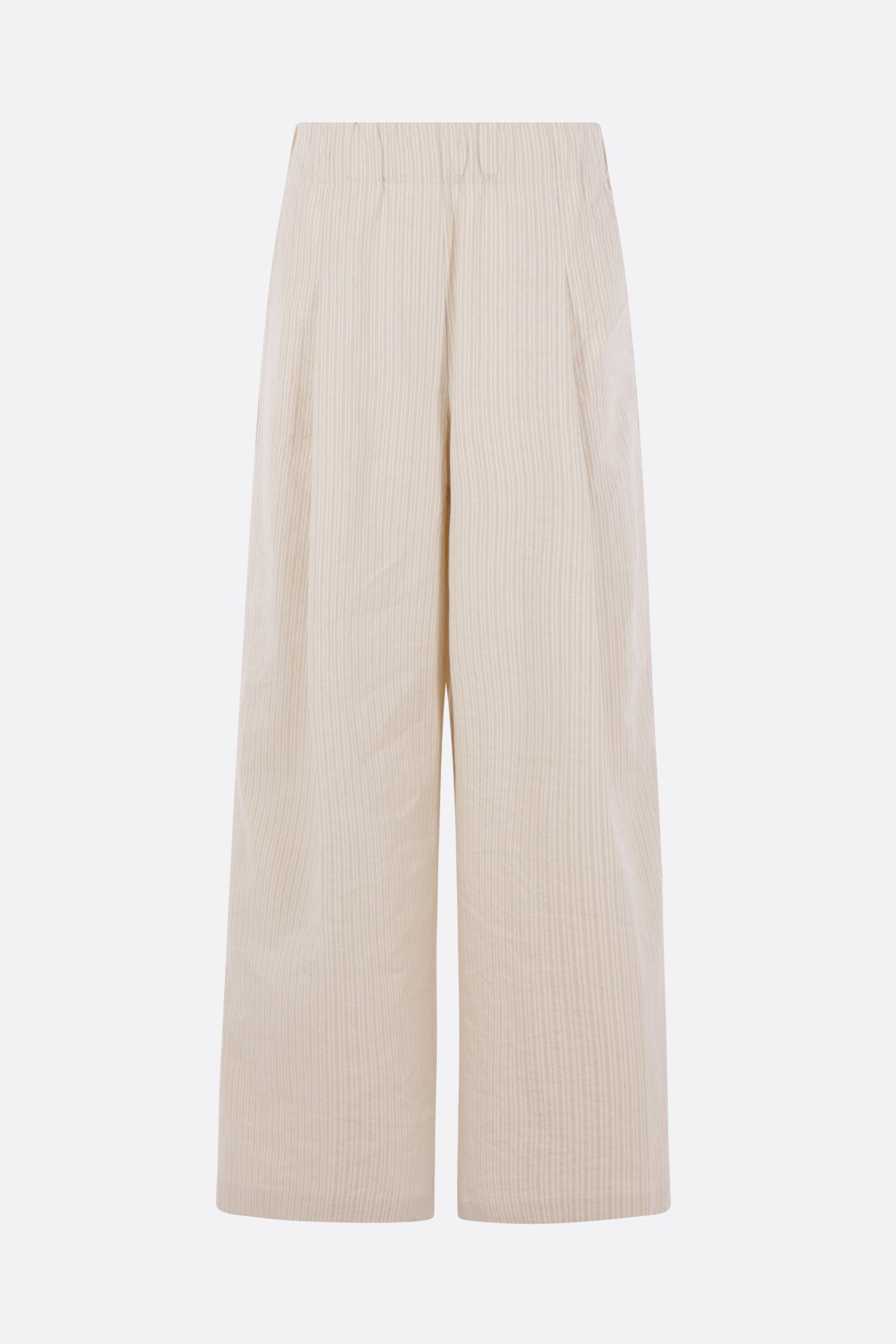 Pila wide-leg trousers in striped cotton blend