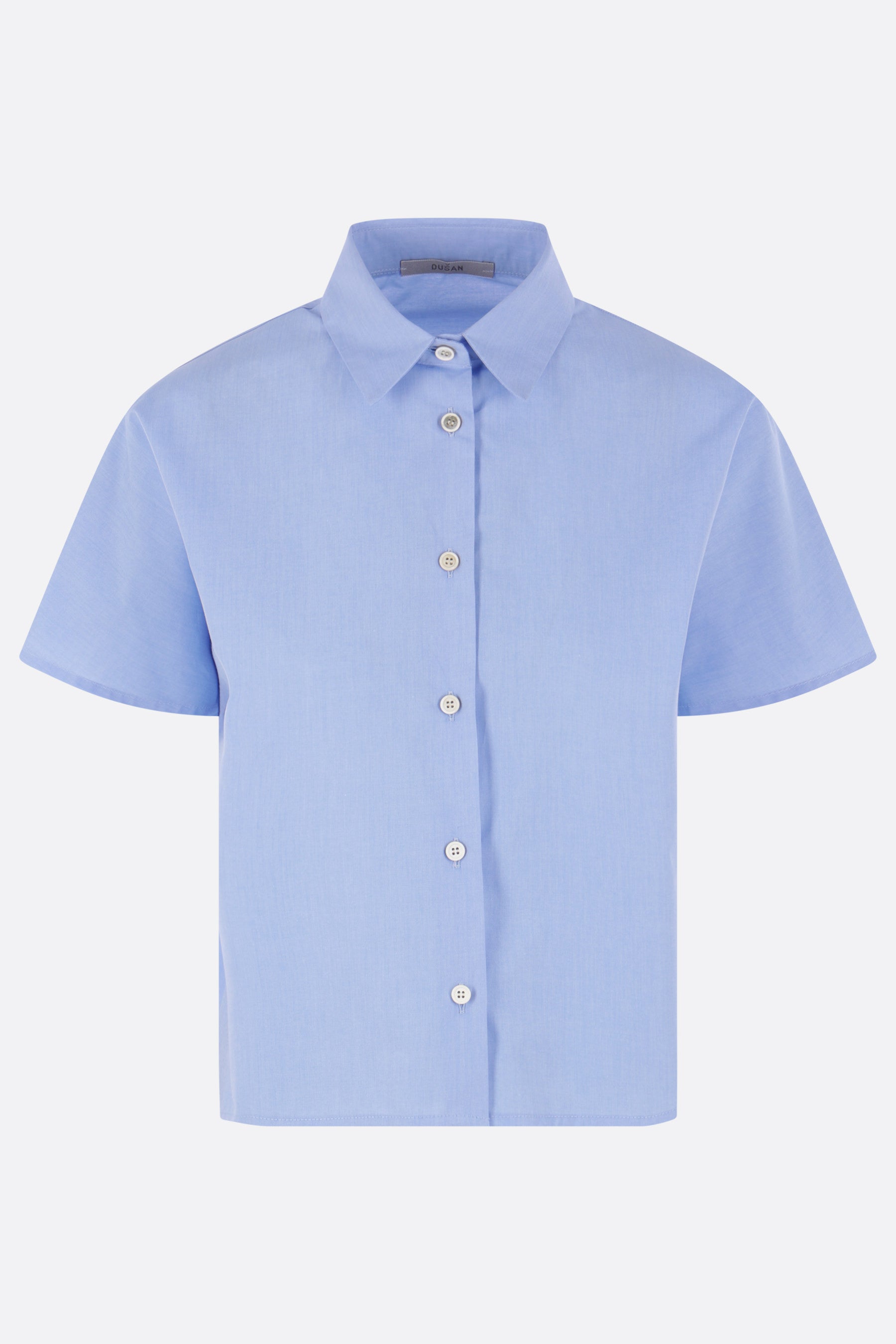 camicia cropped in popeline