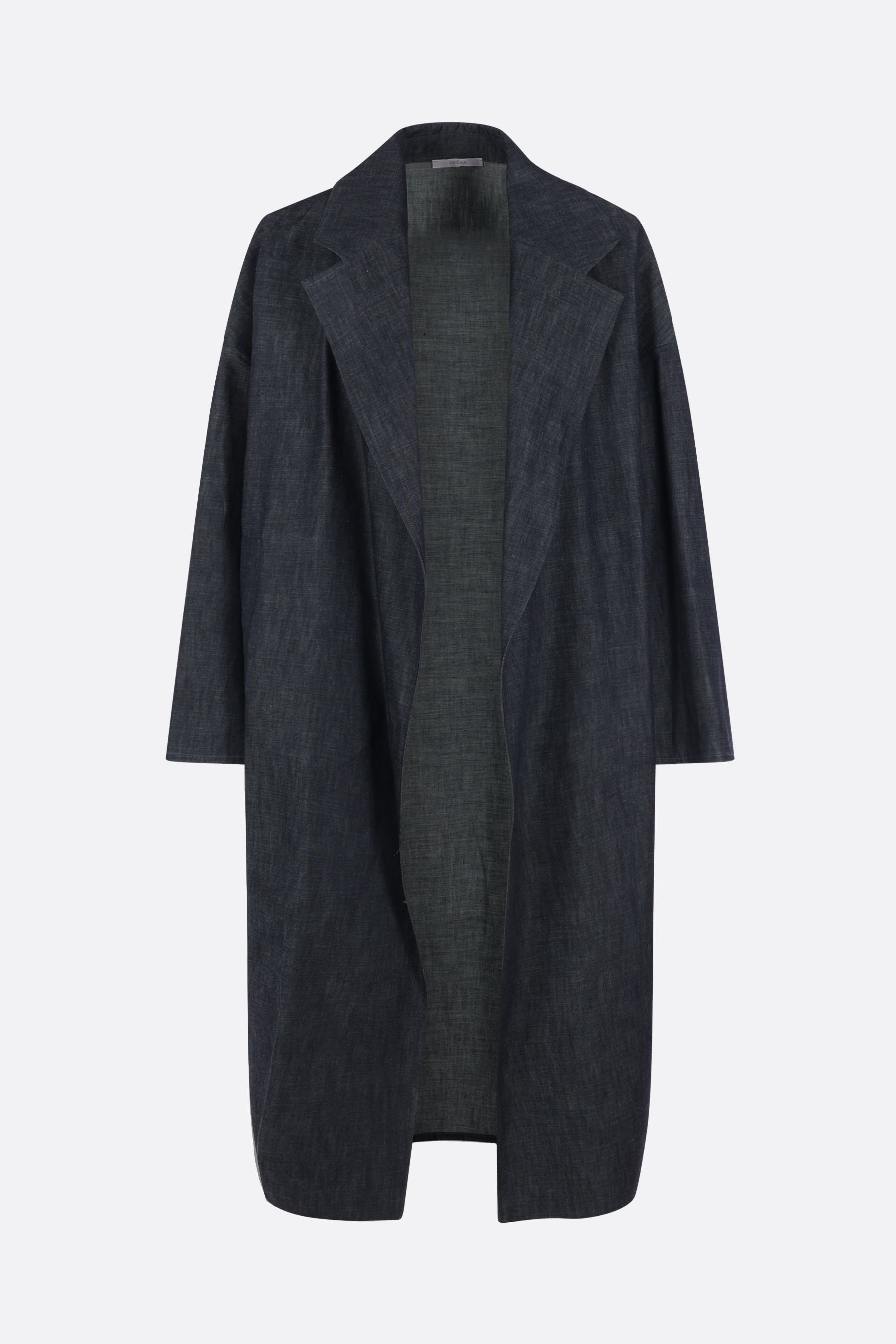 oversize coat in denim