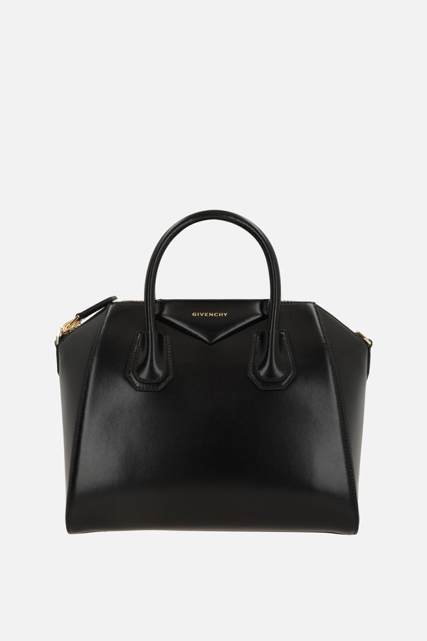 Antigona small handbag in Box leather