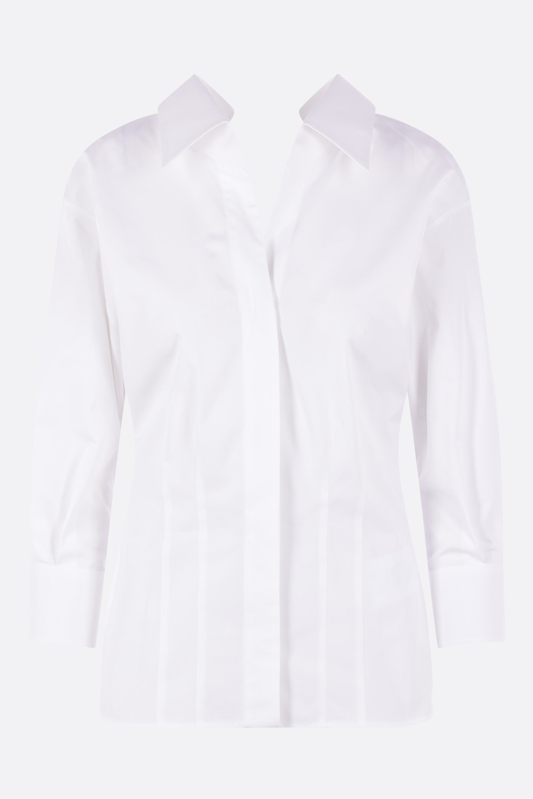 cut-out shirt in poplin