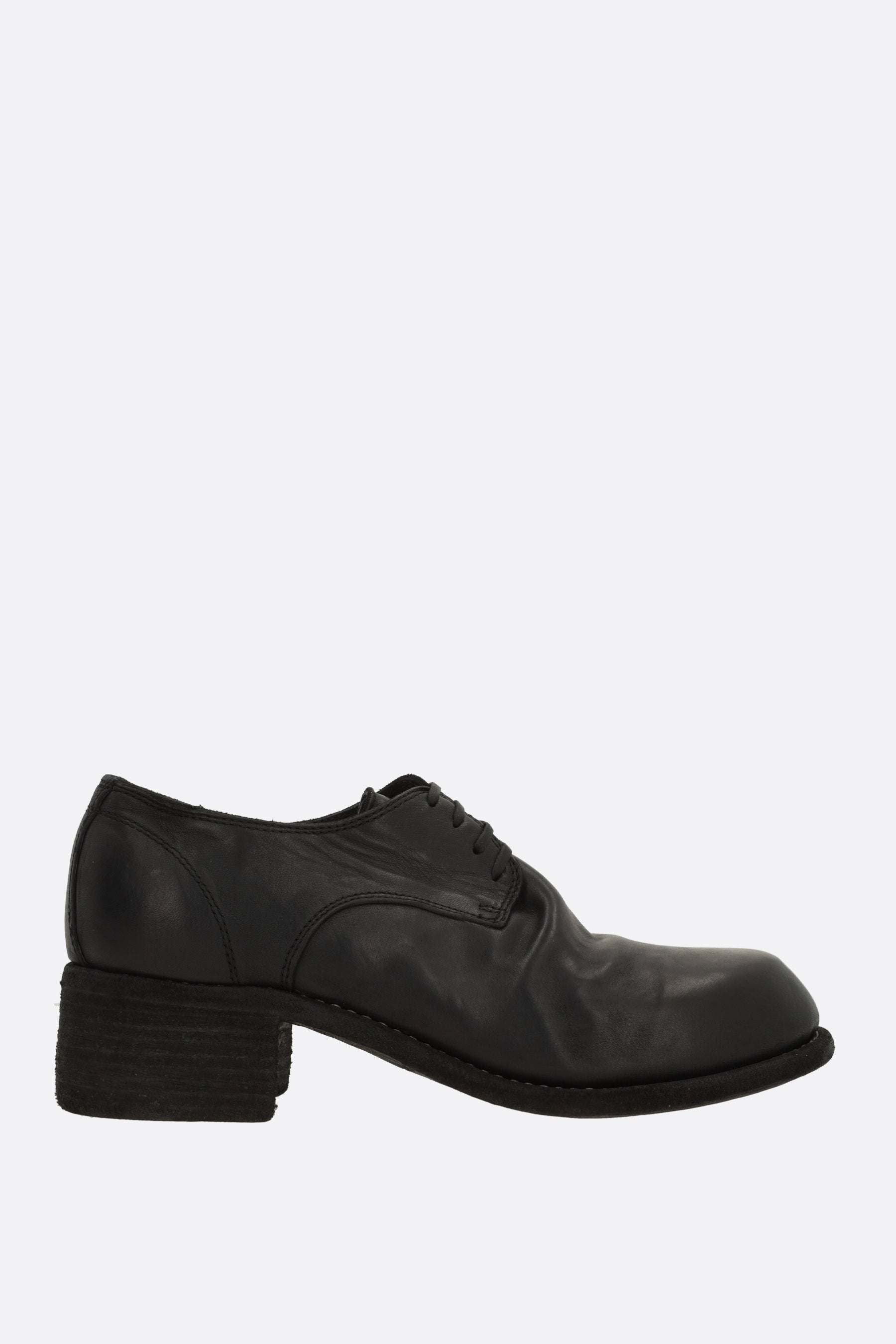 smooth leather derby shoes