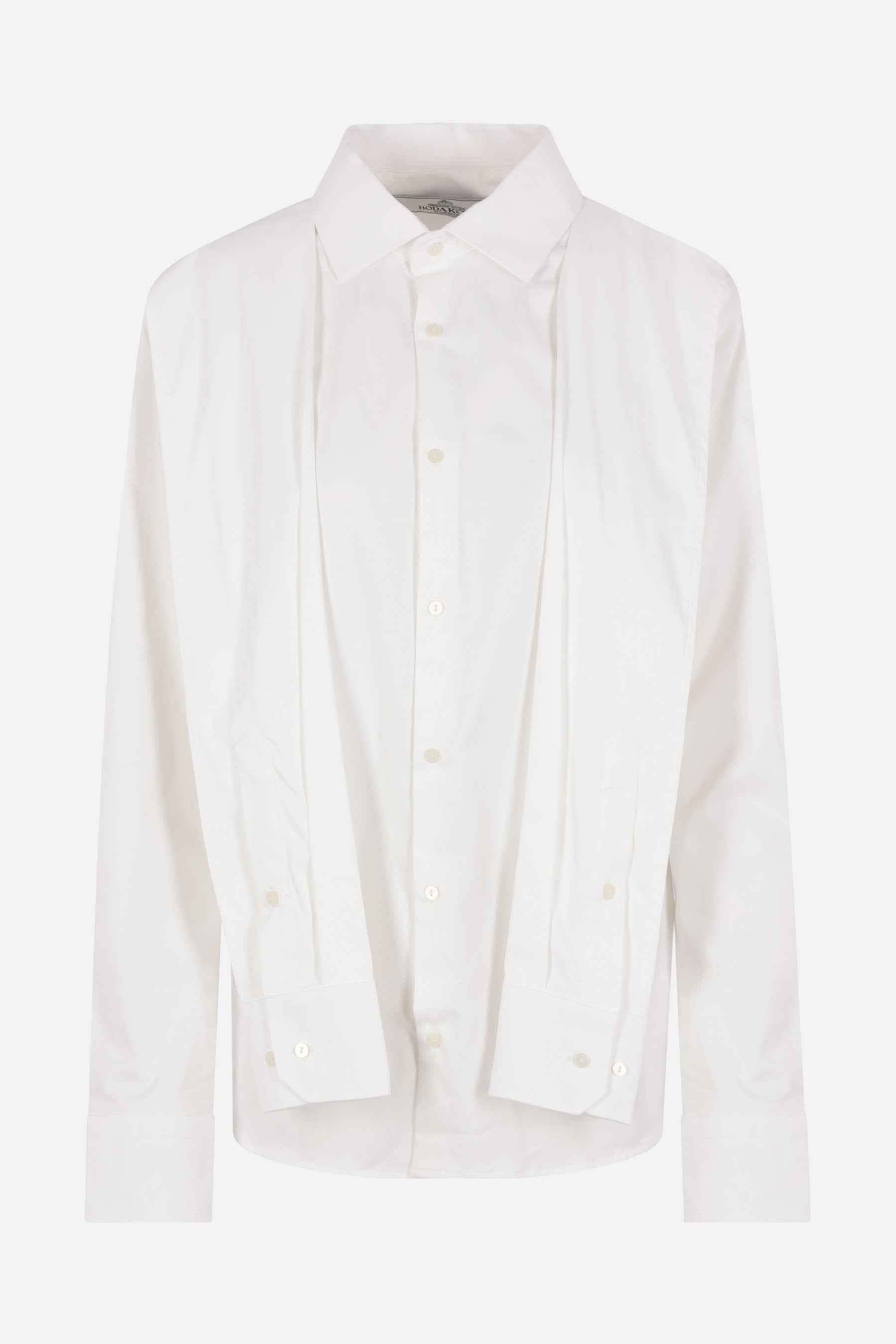poplin shirt with decorative sleeves