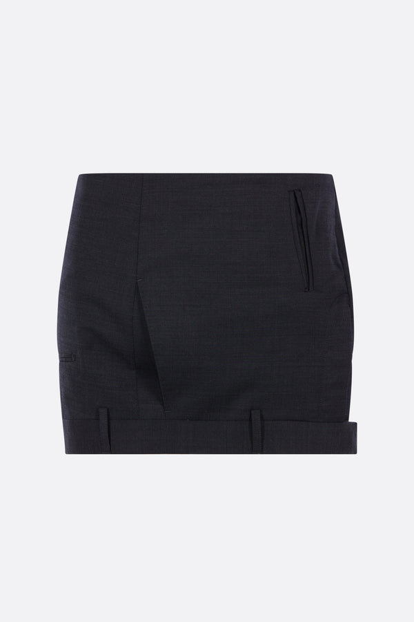 USD mini skirt in wool blend