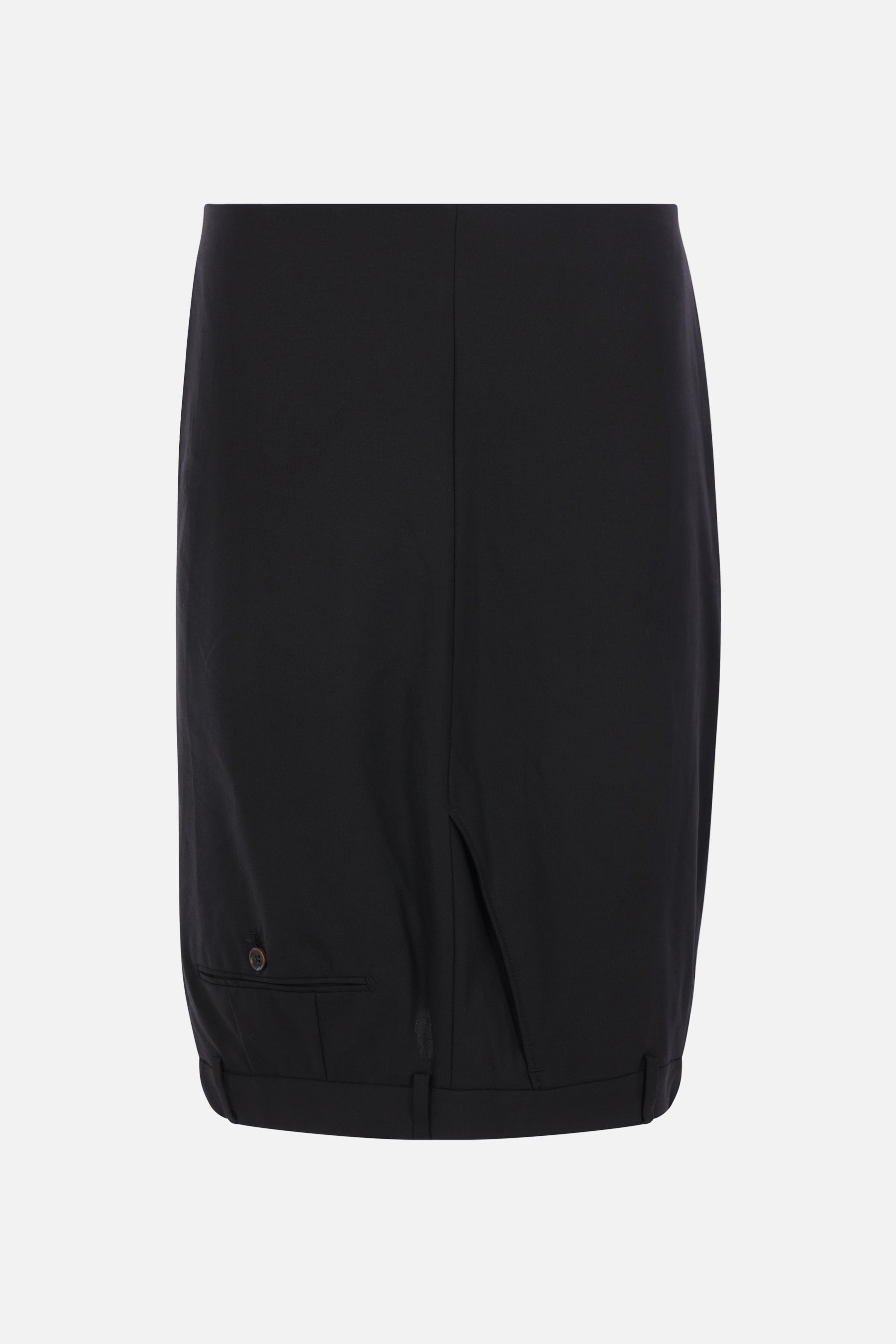 USD midi skirt in wool blend