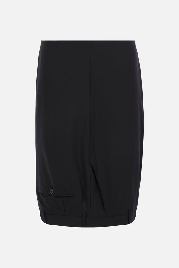 USD midi skirt in wool blend