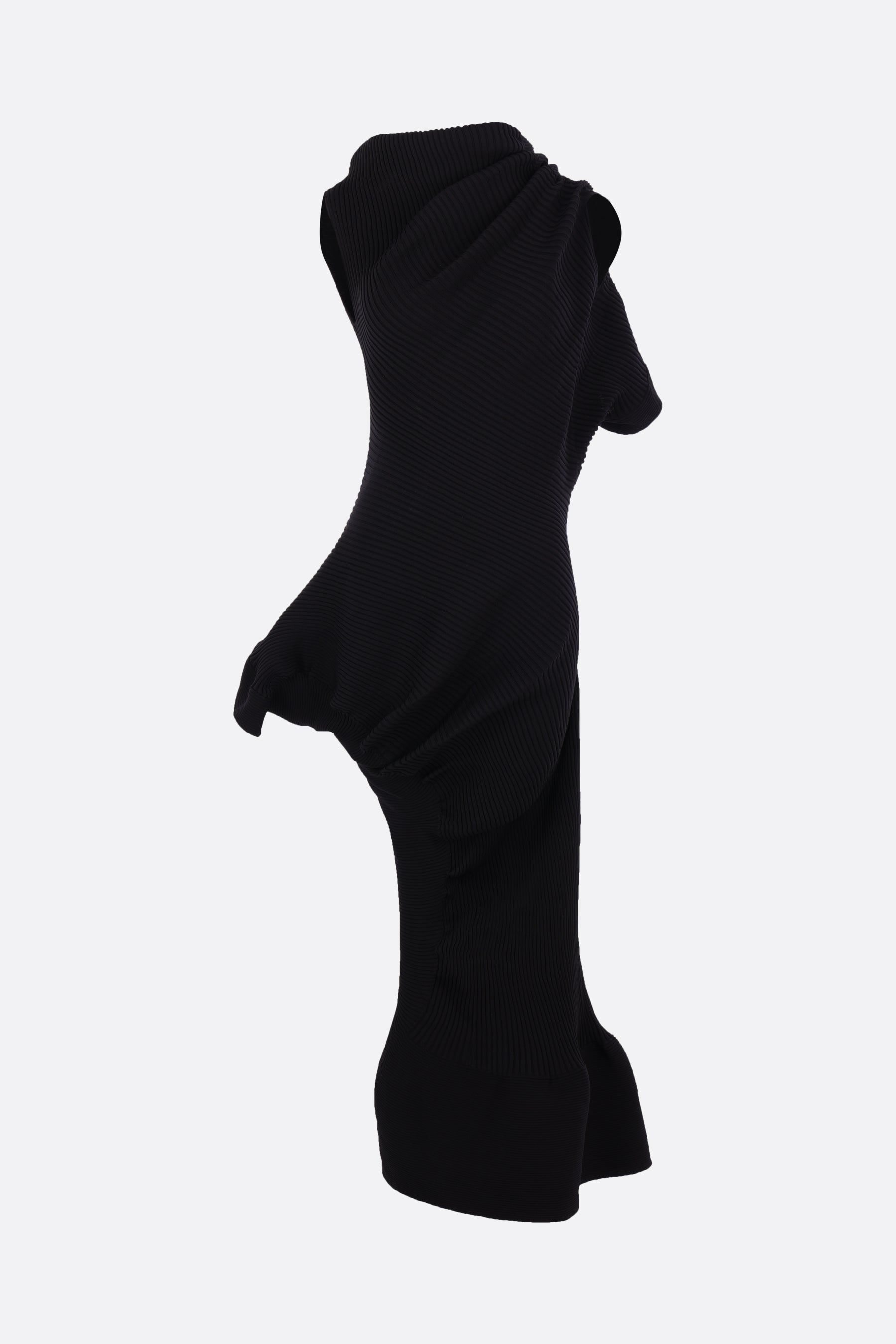 Life Form midi dress in rib knit