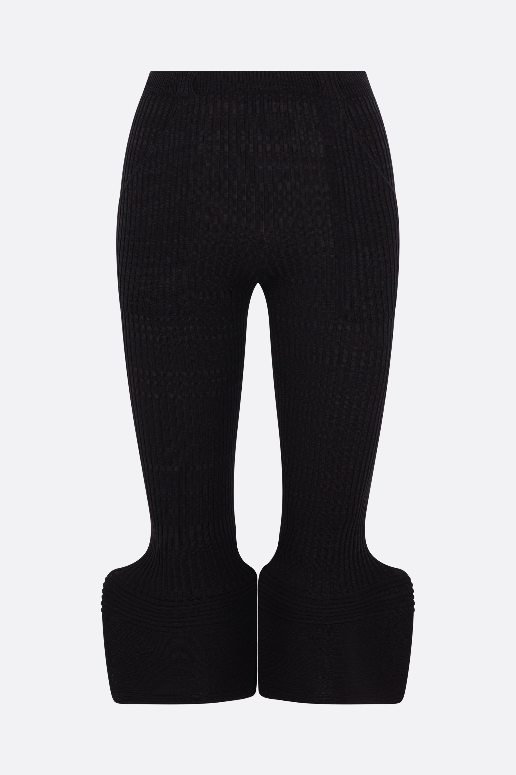 Opposing Legs crop leggings in rib knit