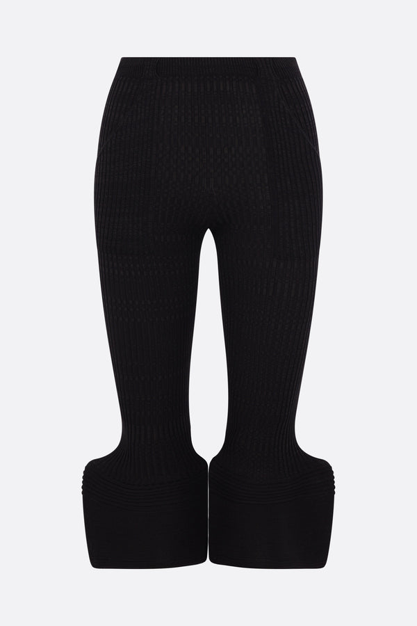 Opposing Legs crop leggings in rib knit