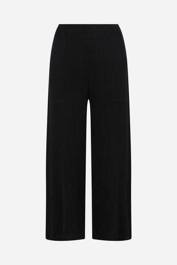 Hatching Bottoms cropped trousers in pleated crepe