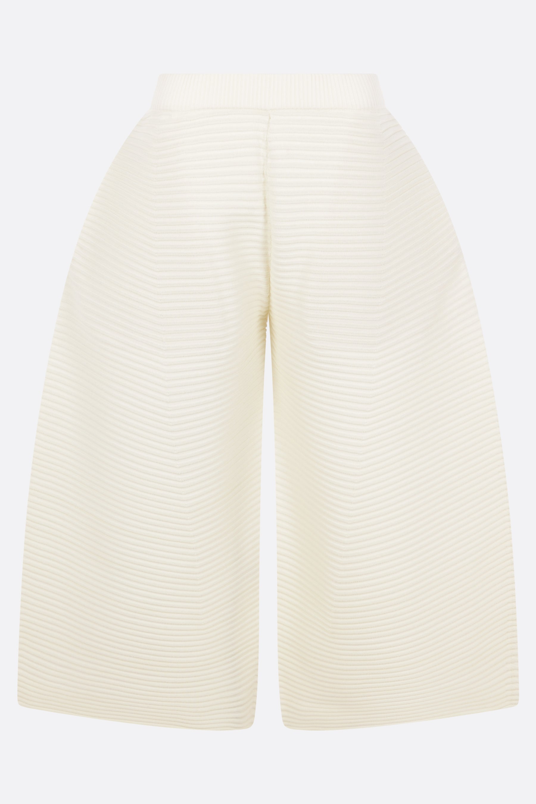 Corrugated Knit cropped trousers