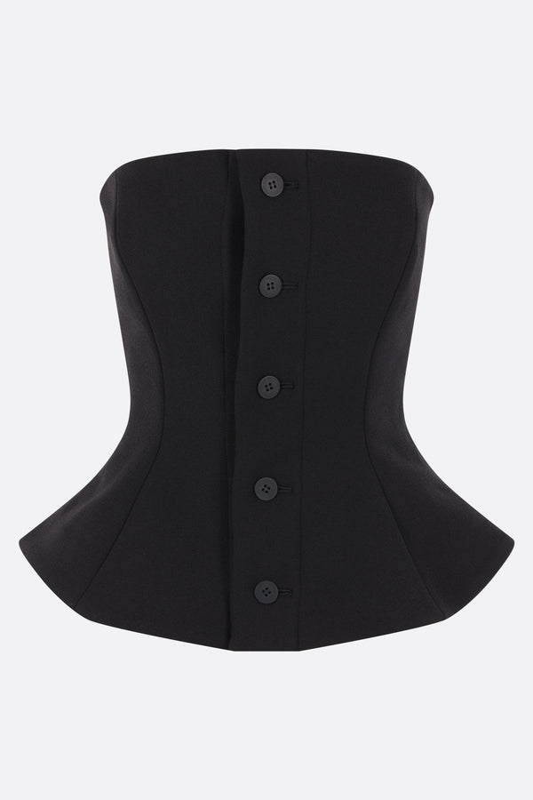 Arms bustier top in cotton blend