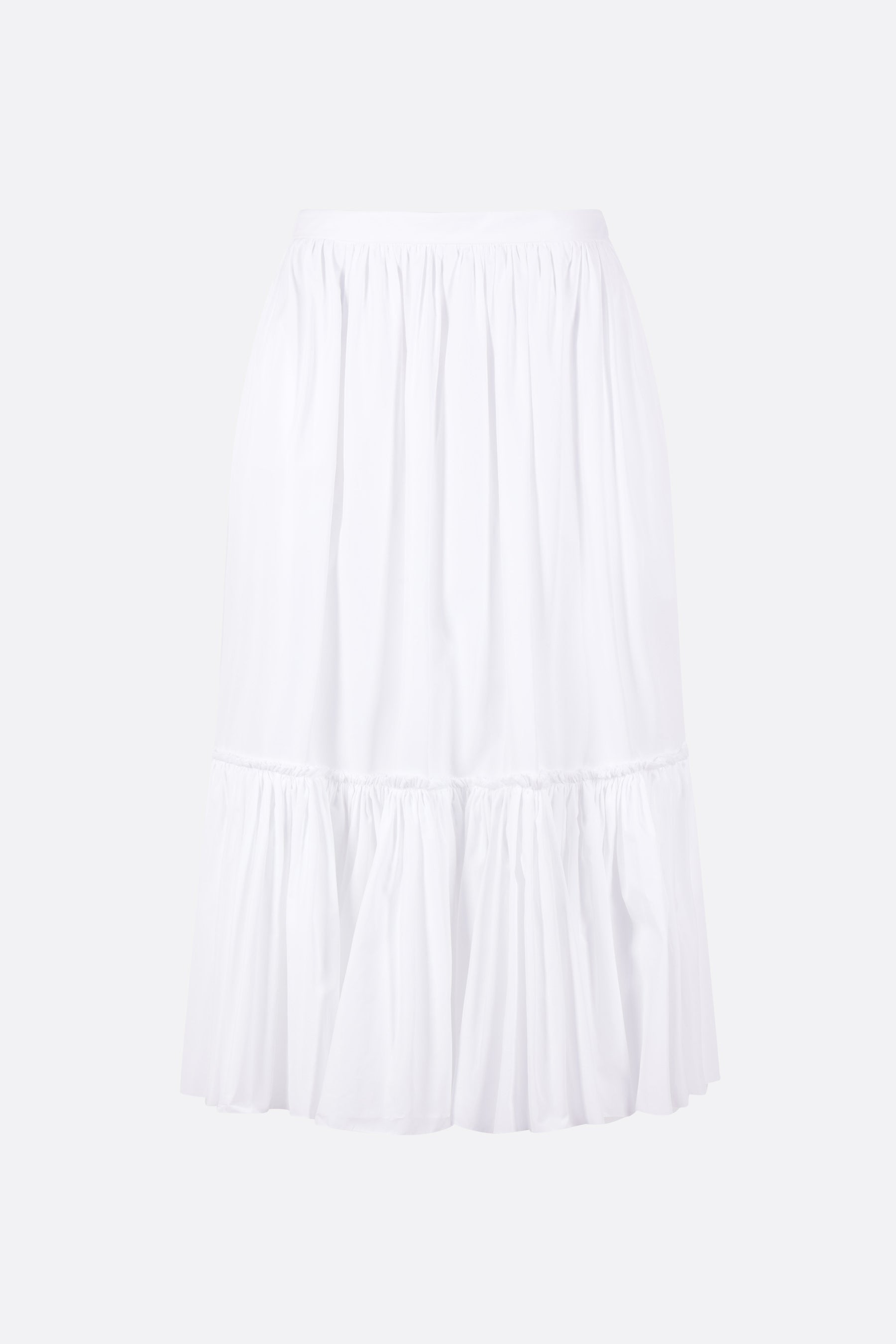 poplin midi skirt