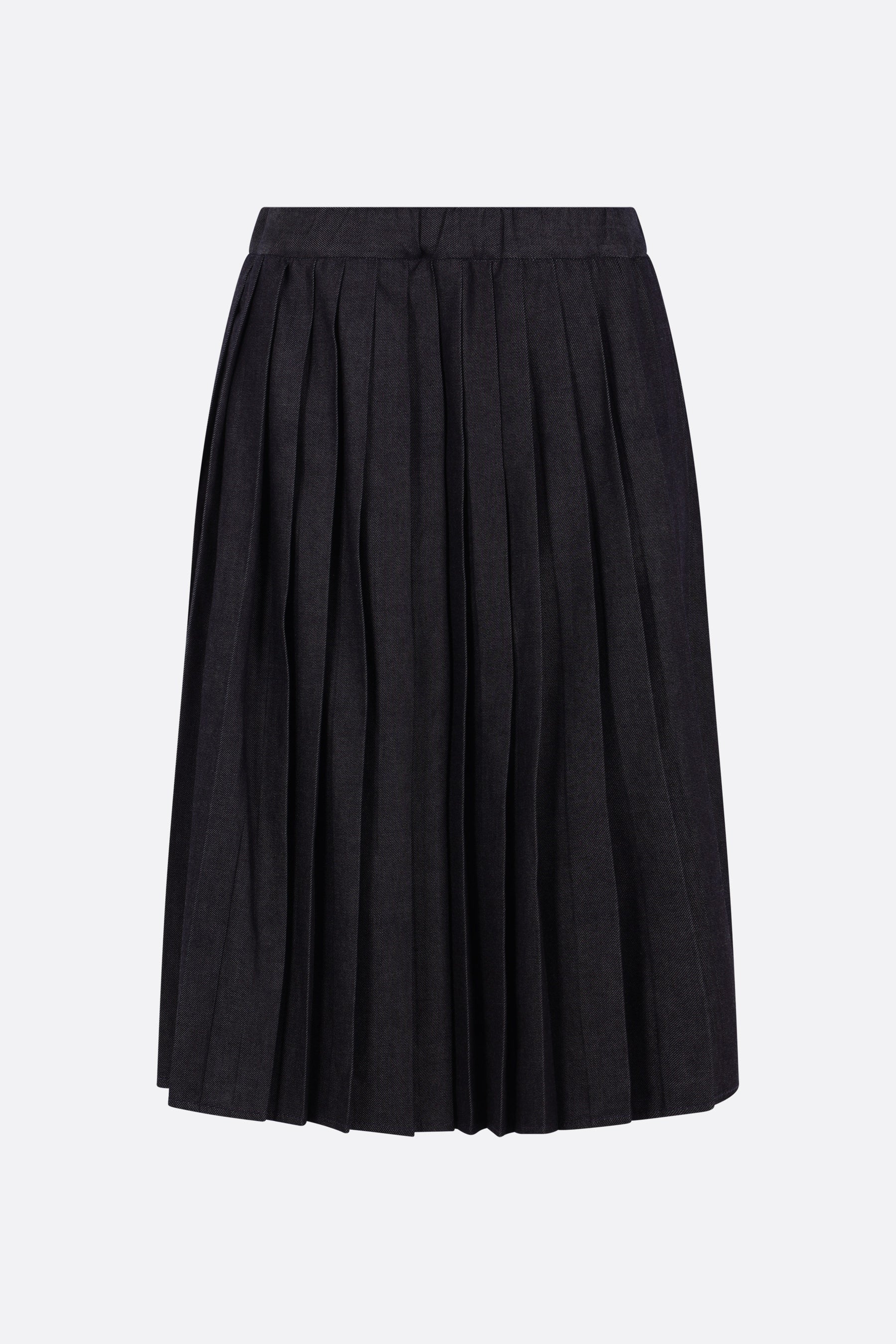 pleated skirt in denim