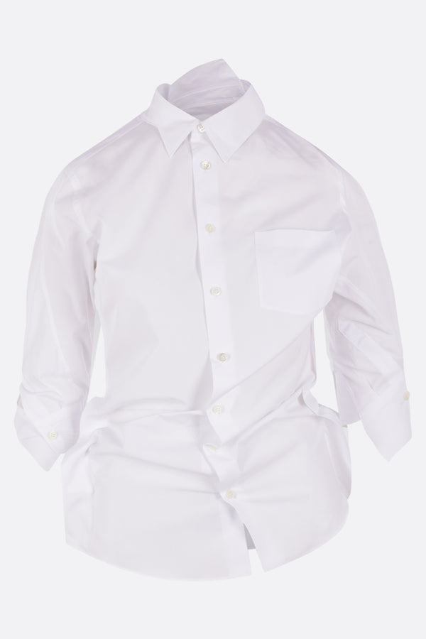 destructured shirt in poplin