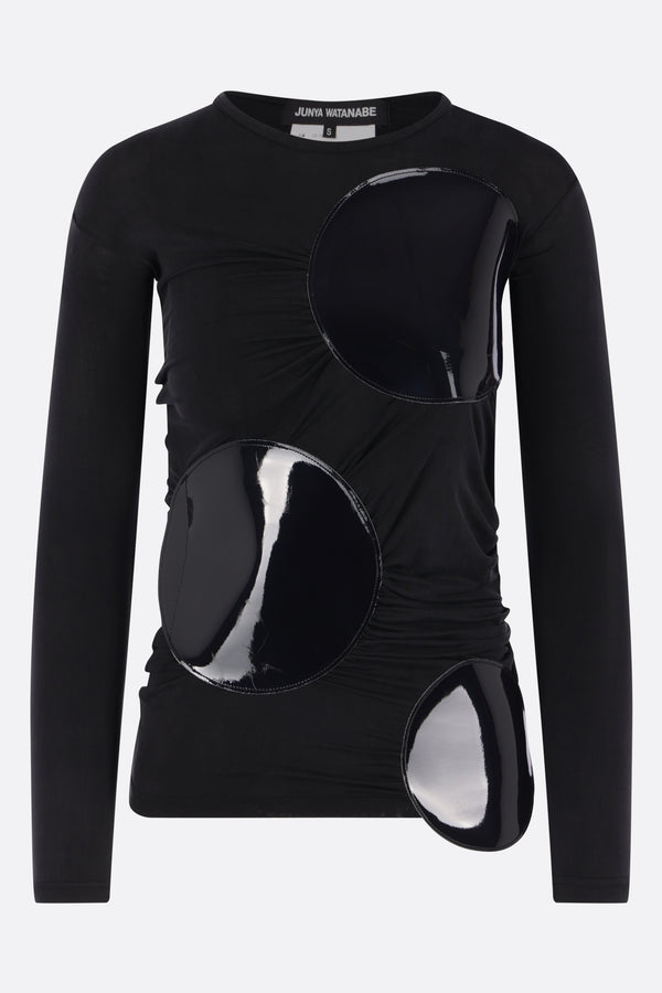 long-sleeve t-shirt in jersey with patches