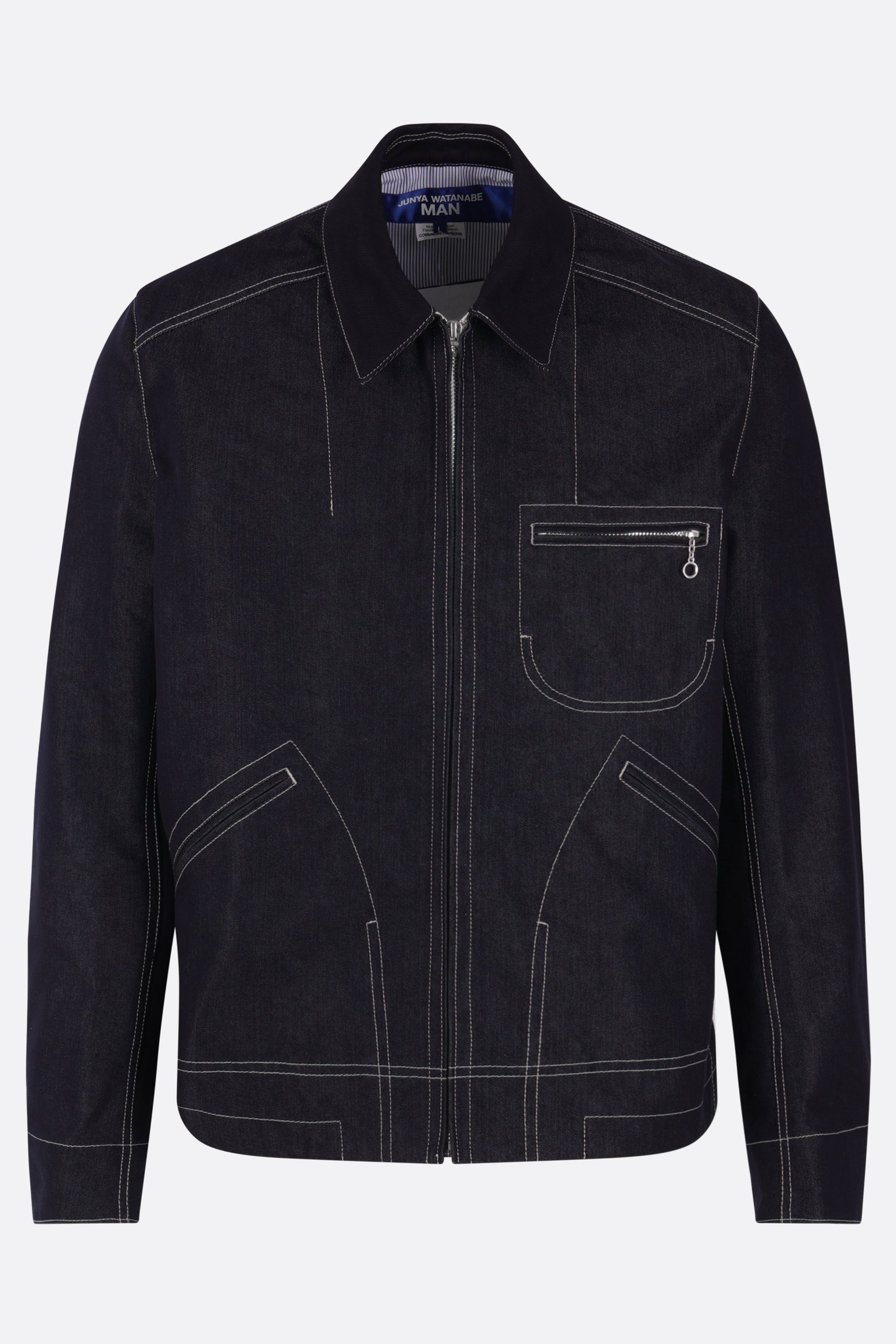 full-zip jacket in denim