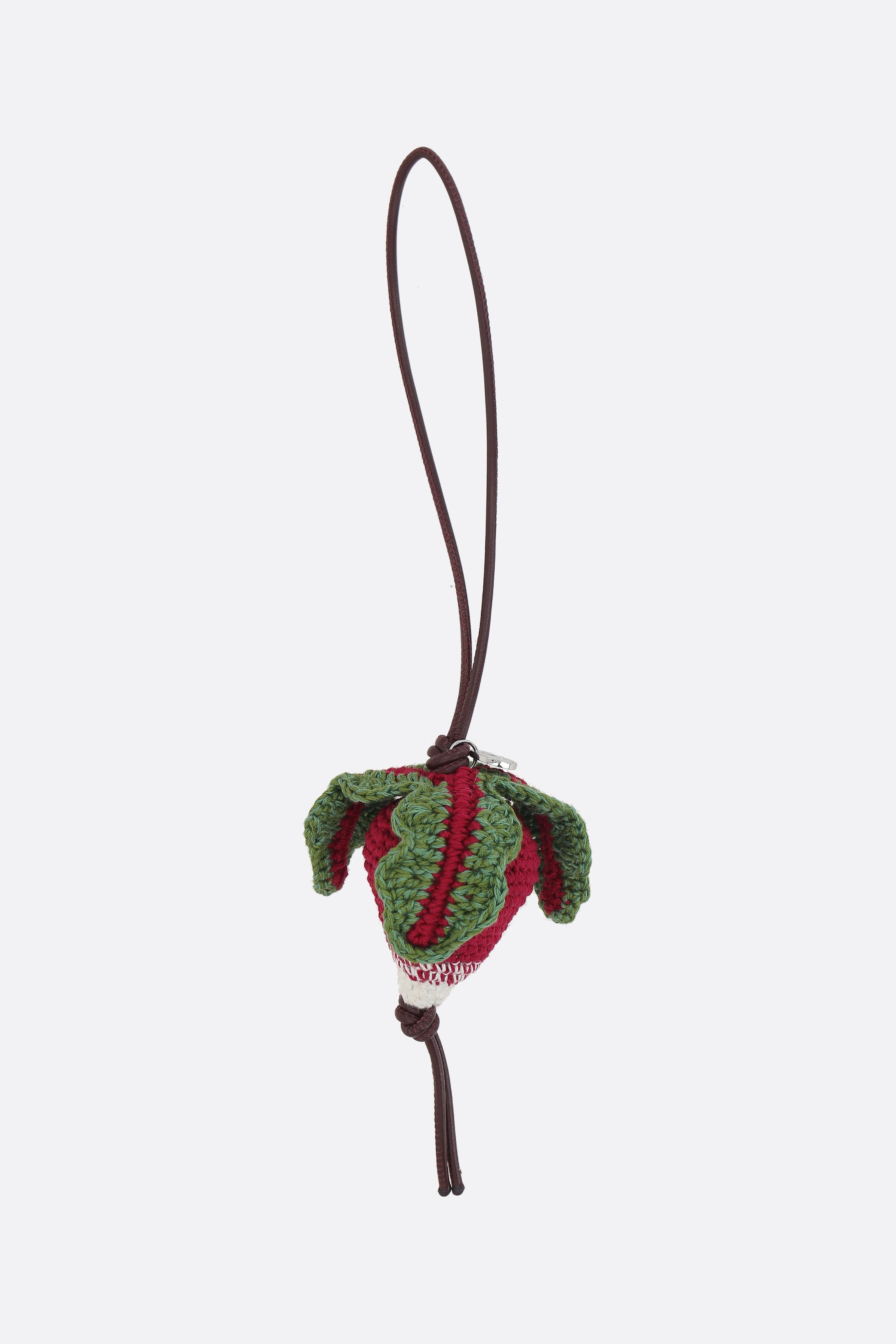 Radish bag charm in crochet