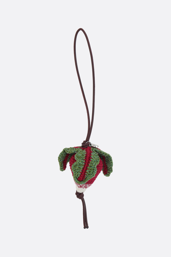 Radish bag charm in crochet