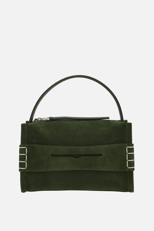 Loafer small handbag in suede