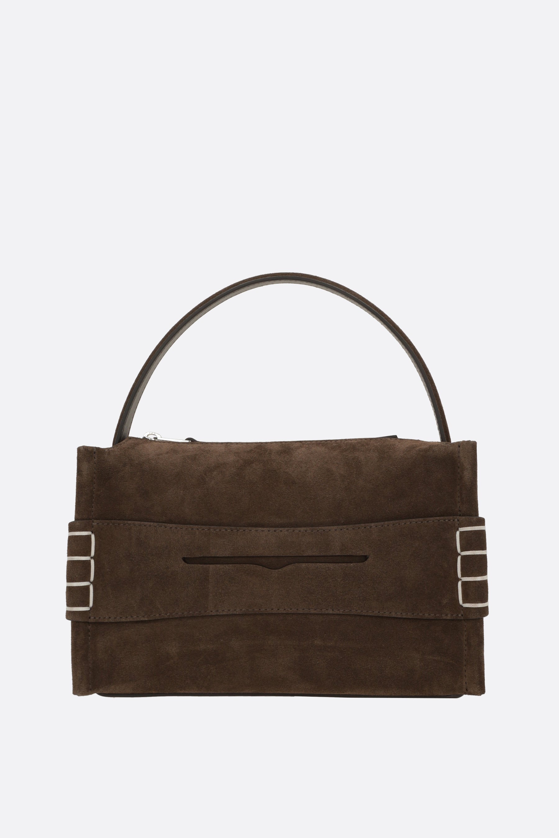 Loafer small handbag in suede