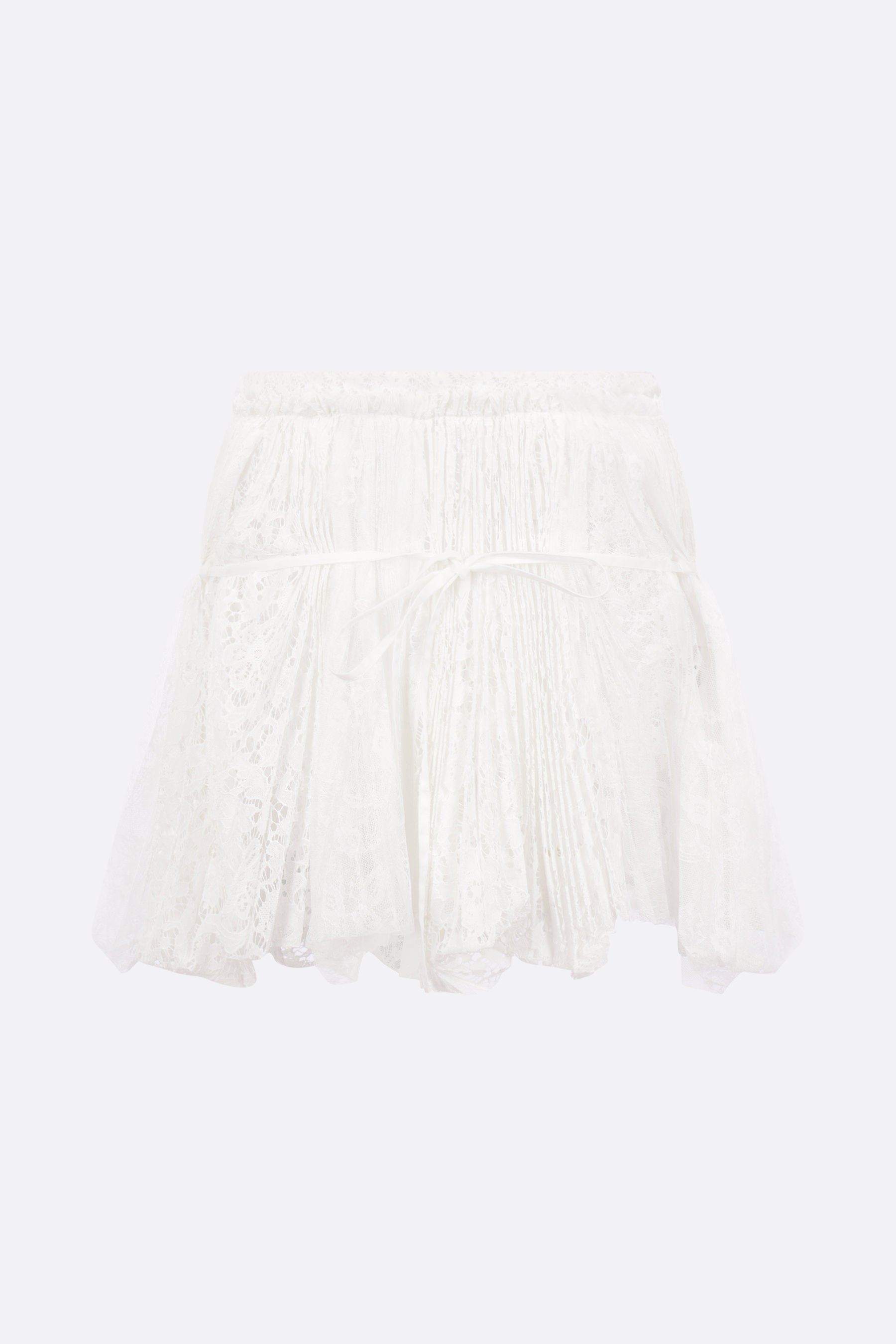 Curtain mini skirt in lace