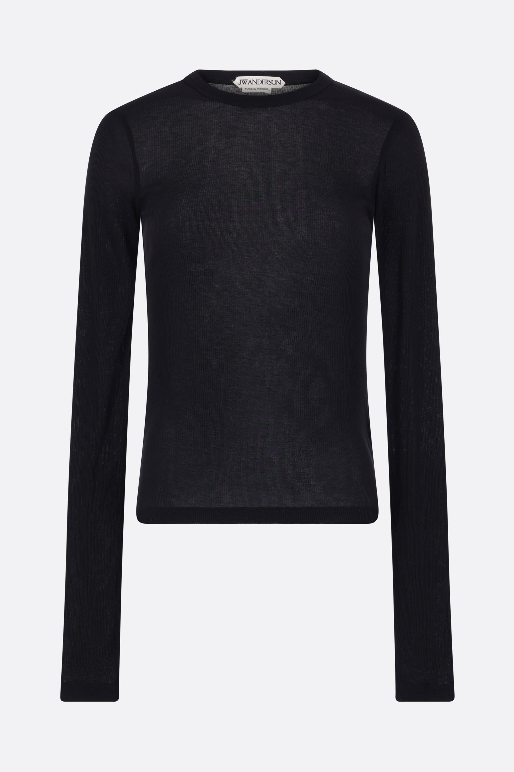 long-sleeve t-shirt in rib jersey