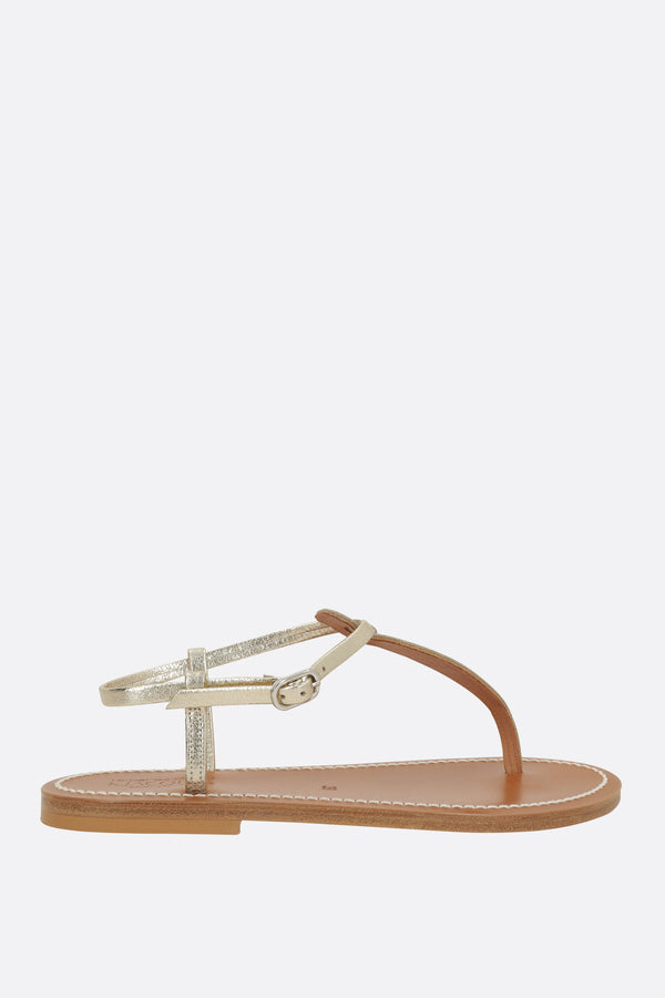Picon thong sandal in laminated leather