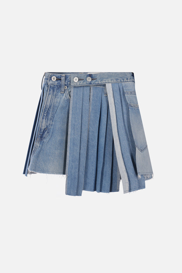 Remake Mark XIII mini skirt in denim