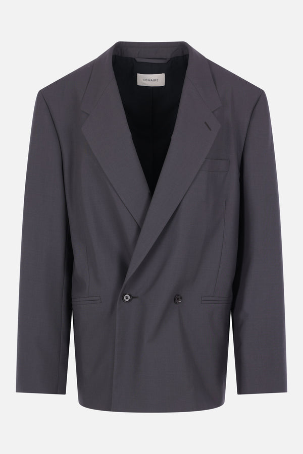 tailored jacket in wool blend