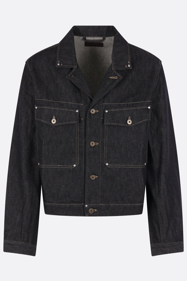 trucker jacket with studs